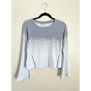 Calia Sweatshirt Womens Size XS Effortless Zipper Pullover Arctic Ice Speckle